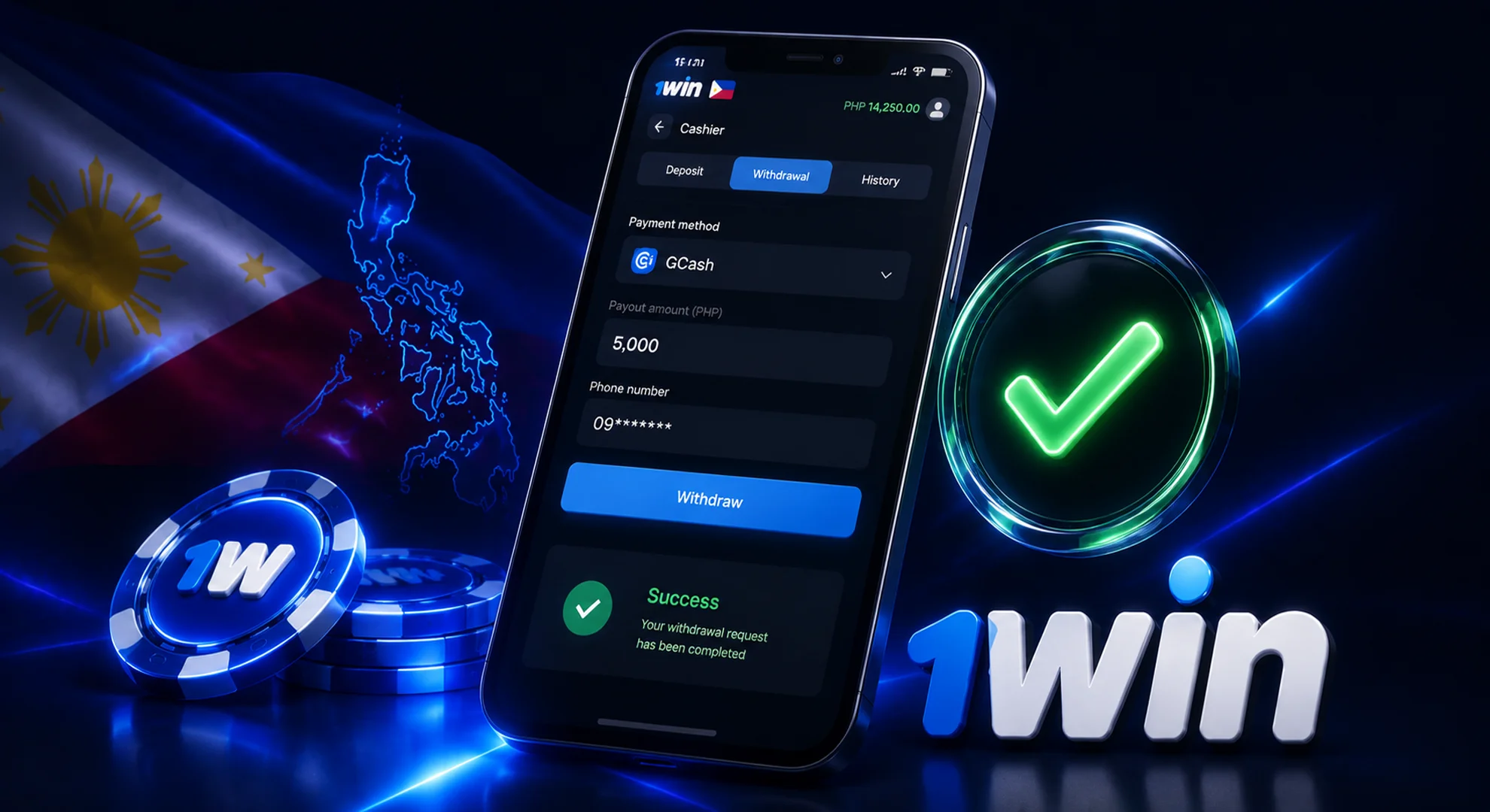 Instant withdrawal process for winning payouts at 1win PH